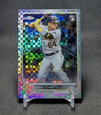 Diego Castillo X-Fractor /99 Rookie 2022 Topps Chrome Update Card #USC27 Pirates. rookie card picture