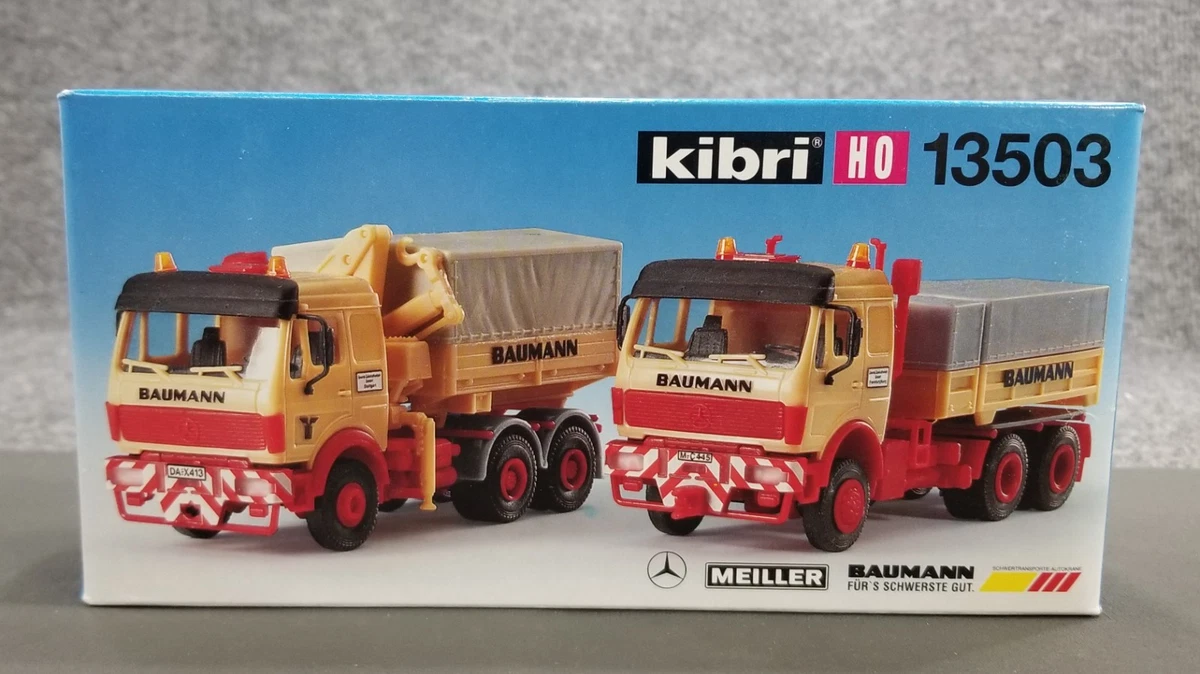 Kibri 52207 Mercedes-Benz Camion Vert Avec Rouleau – Kit 1/87 Très Rare (Allemagne)