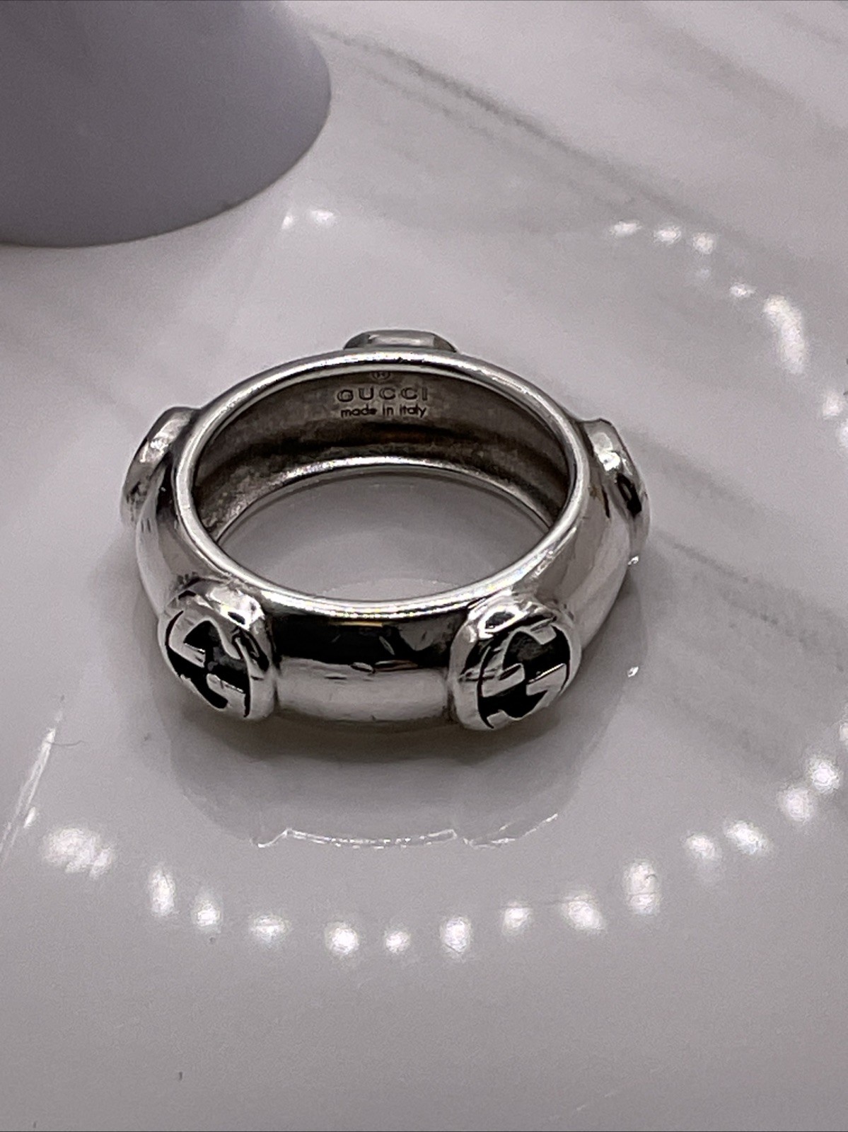 Gucci Multiple Interlocking G’s Silver Sterling B… - image 11