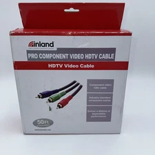 Inland Pro Component Video HDTV Cable 50ft RCA YPbPr High Definition
