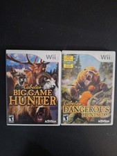 Cabela's Big Game Hunter & Dangerous Hunts 2009 (Nintendo Wii) 2 Game Bundle CIB