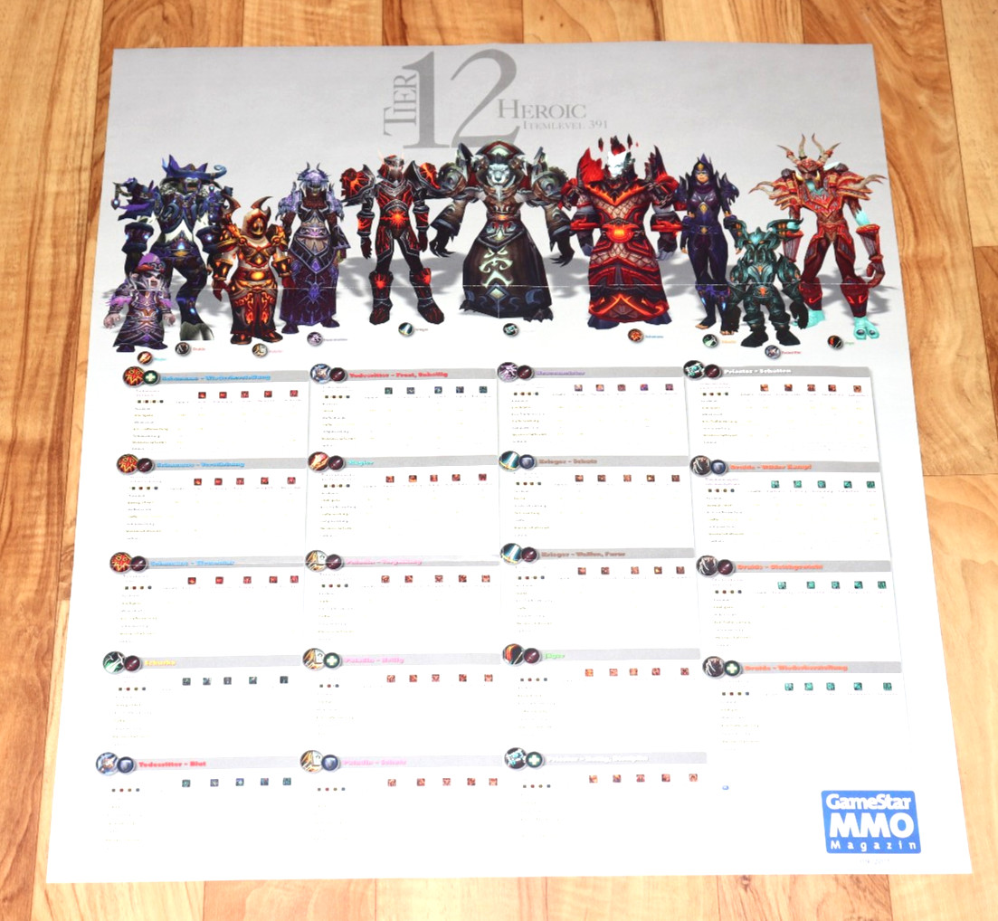 World Of Warcraft Blizzard Rare Character Poster 60X54Cm.