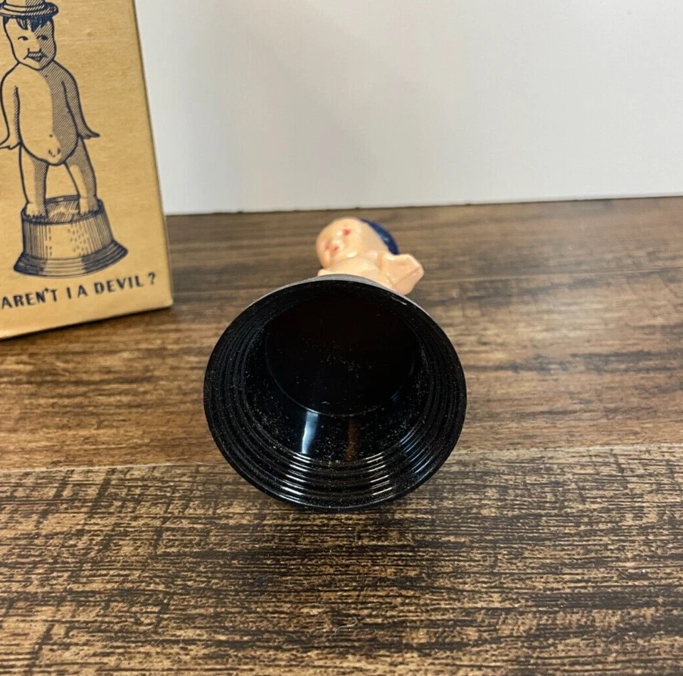 Vintage World's Champion Aren't I A Devil Baby Squirter Figure with Original Box - Image 4 of 4