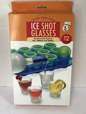 Ice Shot Glasses Great For Parties Drinking Games Man Cave Barware 1 Day Ship! 
