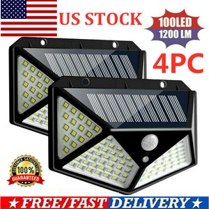 100LED-Solar-Power-Light-PIR-Motion-Sensor-Security-Outdoor-Garden-Wall-Lamp