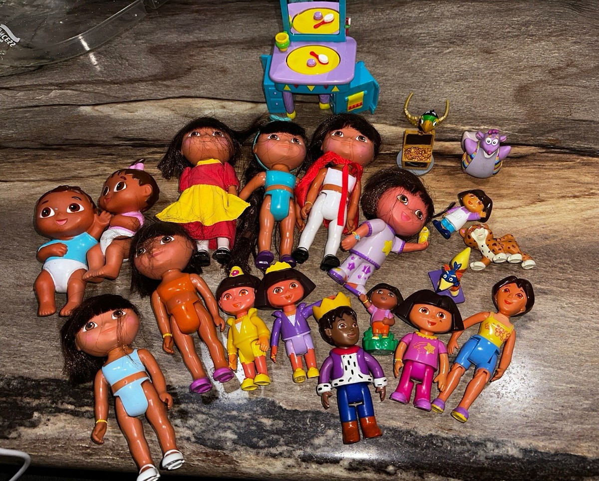 Vintage Mixed Lot Of Dora The Explorer Go Diego Go Figures Dolls