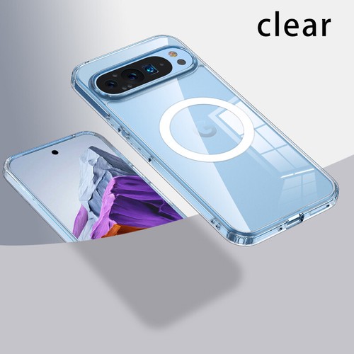 For Google Pixel 9 Pro XL 8 7 Pro 8a 7a Magsafe Case Matte White & Clear Wireles - 第 17/41 張圖片
