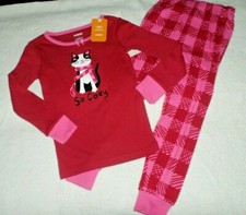 GYMBOREE GIRLS SIZE 4 SO COZY KITTY CAT PAJAMAS GYMMIES SLEEPWEAR NWT