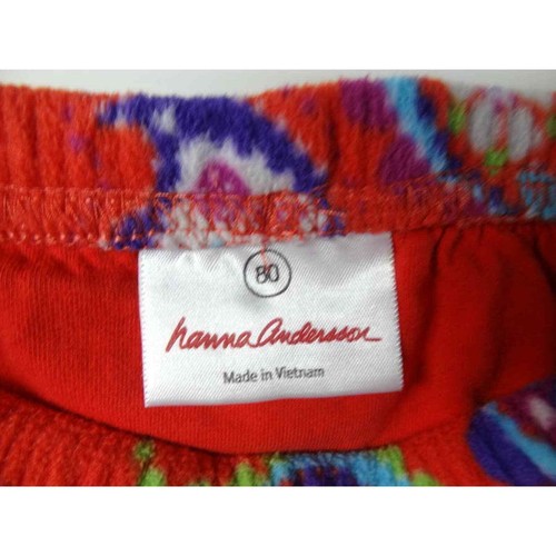 HANNA ANDERSSON Sz 80 (10-24 Mos) Paisley Fleece Bubble Skirt Orange Flame Girls - Picture 2 of 2