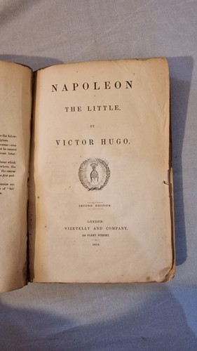 Antique Rare Book 1852 Napoleon the Little by Victor Hugo, Vizetelly and Company - Picture 6 of 11