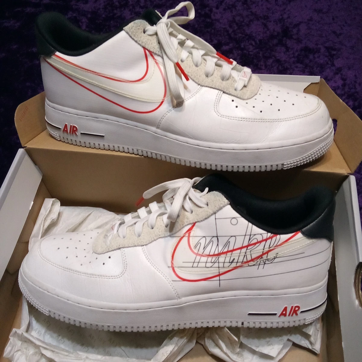 Nike af1 top script swoosh