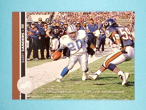 1996 Upper Deck Barry Sanders Detroit Lions #130 🏈 - Picture 1 of 2