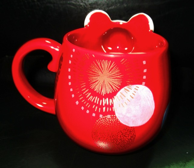 2020 Starbucks Chinese Lunar New Year red Rat MUG 12 oz 355 ml embossed