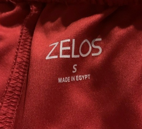 Zelos Boys Athletic Shorts Size S Red Black Elastic Waist - Picture 6 of 7