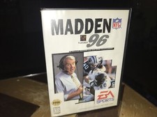 Madden NFL 96 (Sega Genesis, 1995) Case, Booklet, Poster And Working Game
