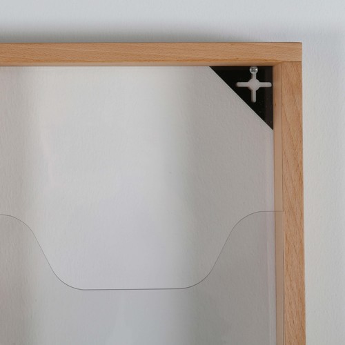 Brochure Display Stand Wall Mounting Double Sided Wooden Magazine Rack Holder - Imagen 67 de 75