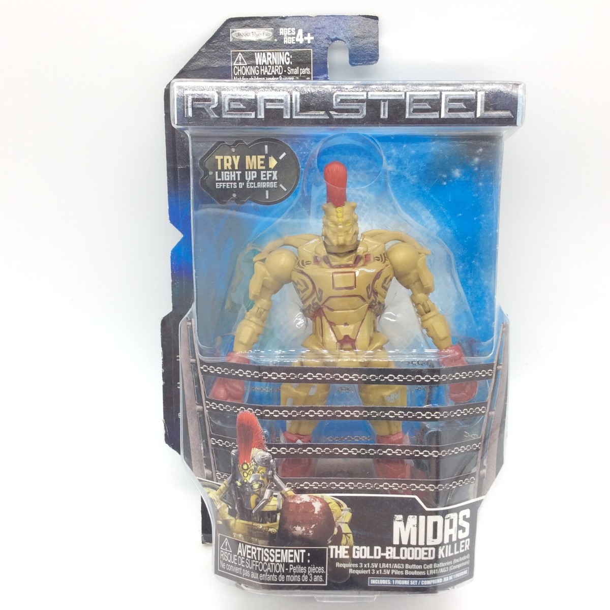 Real Steel MIDAS 04 Quick-Switch Light Up Action Figure - Jakks