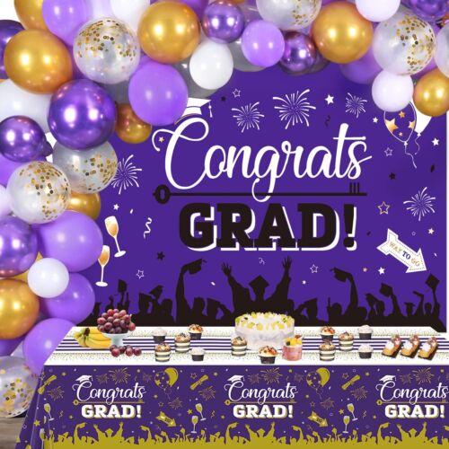 Graduation Decorations for Class of 2024, 80Pcs Graduation Balloons+ 1Pcs Gradua