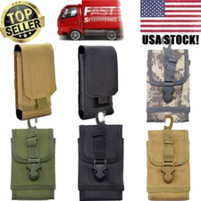 Tactical Military Bag Mobile Phone Belt Clip-On EDC Pouch Holster Cover Case