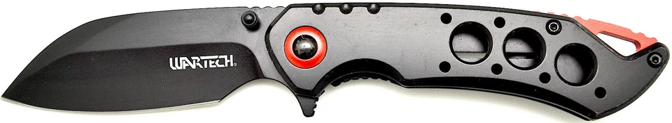 7 3/4" NUEVO WARTECH TACTICAL CUCHILLO DE BOLSILLO Asistido por Resorte Cuchillos Plegables PWT384BK Foto 2 de 4