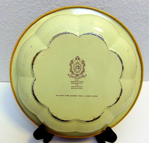Bandeja de fruta vintage 1971 Daher decorada de metal redondo de lata de 10" Inglaterra - Imagen 8 de 9