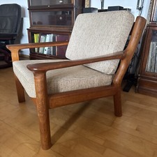 Vintage Teak armchair Glostrup Juul Kristensen Made In Denmark