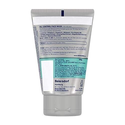 Nivea Oil Control Face Wash 100ml Pack of 3 - Picture 7 of 7