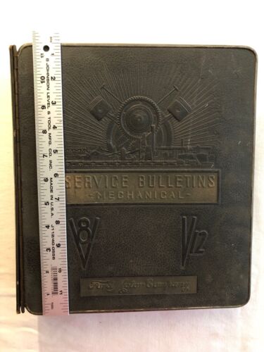 1938 Ford Motor Company Service Bulletins Mechanical Hardback V8 V12 Manual Book - Picture 2 of 15