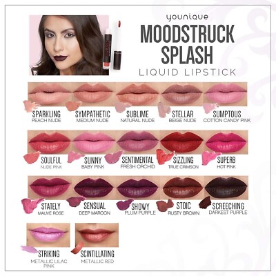 YOUNIQUE SPLASH MOODSTRUCK LIQUID LIPSTICK You Choose NIB - Free Shipping