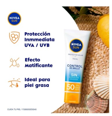 NIVEA Sun UV Face Sunscreen Shine Control SPF50 50ml