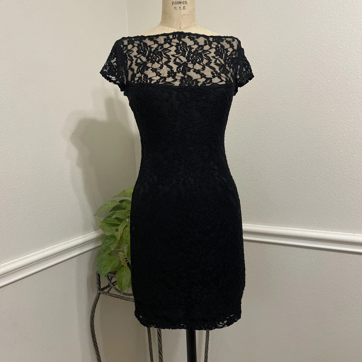 B darlin black lace dress cheap