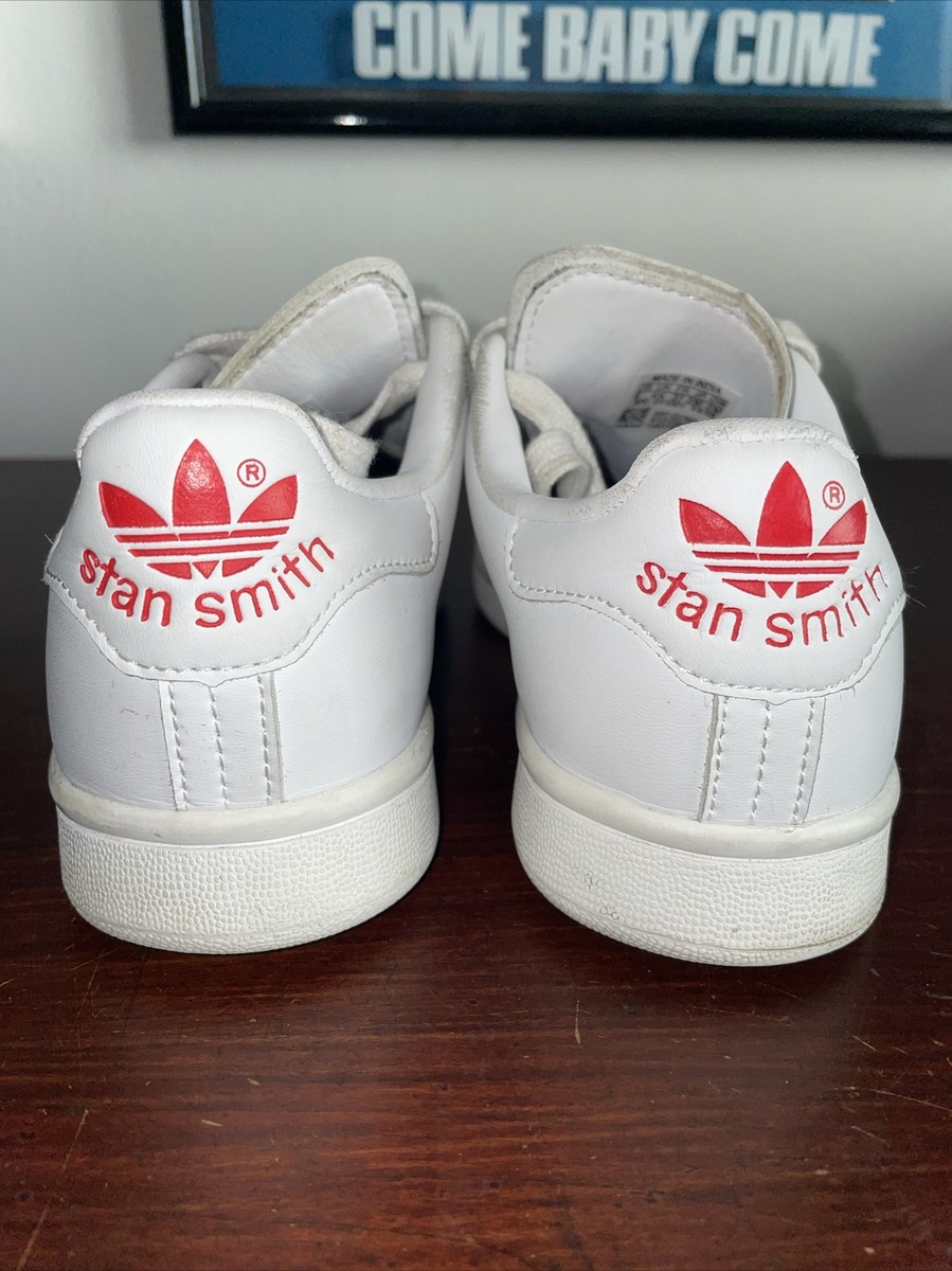 靴 adidas stansmith ADIDAS STAN SMITH Red Heart White Women Sneaker Shoes Size 6