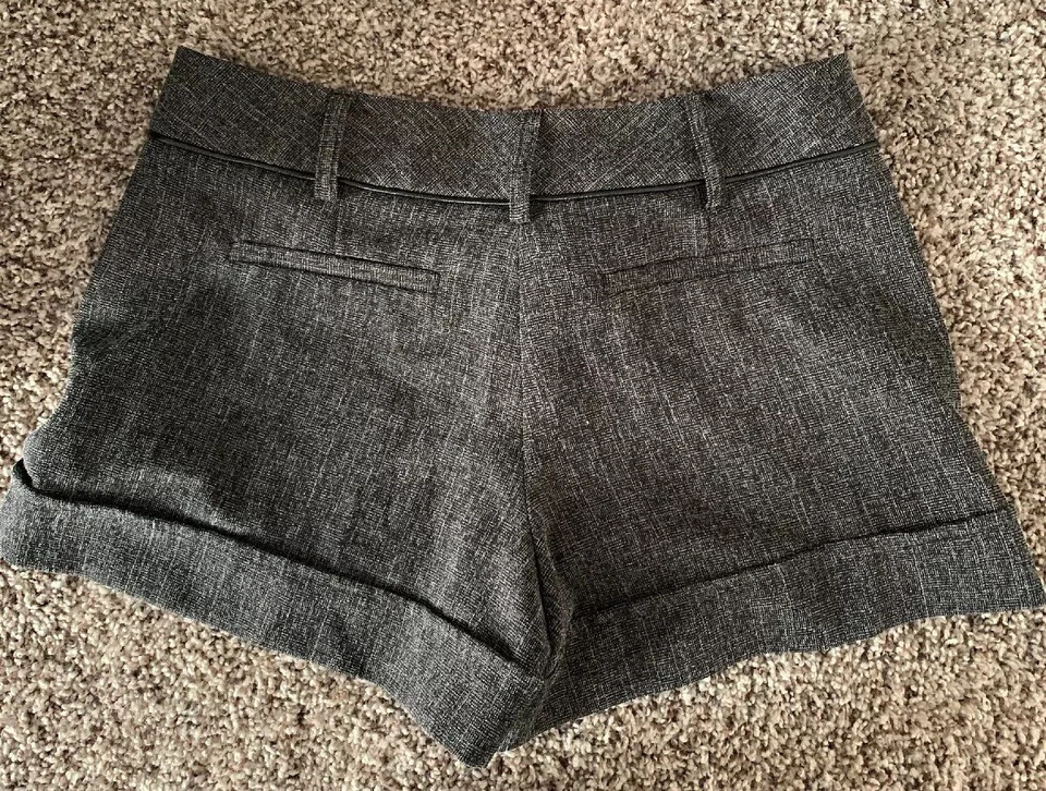 Pantalones Cortos BCX Talla 3 Juniors Gris Estampado Sarga Vestido Pantalones Cortos Puños Foto 2 de 4