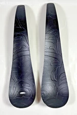 Corrine Hunt Native American Black Recycled Glass Salad Servers Land Air Sea