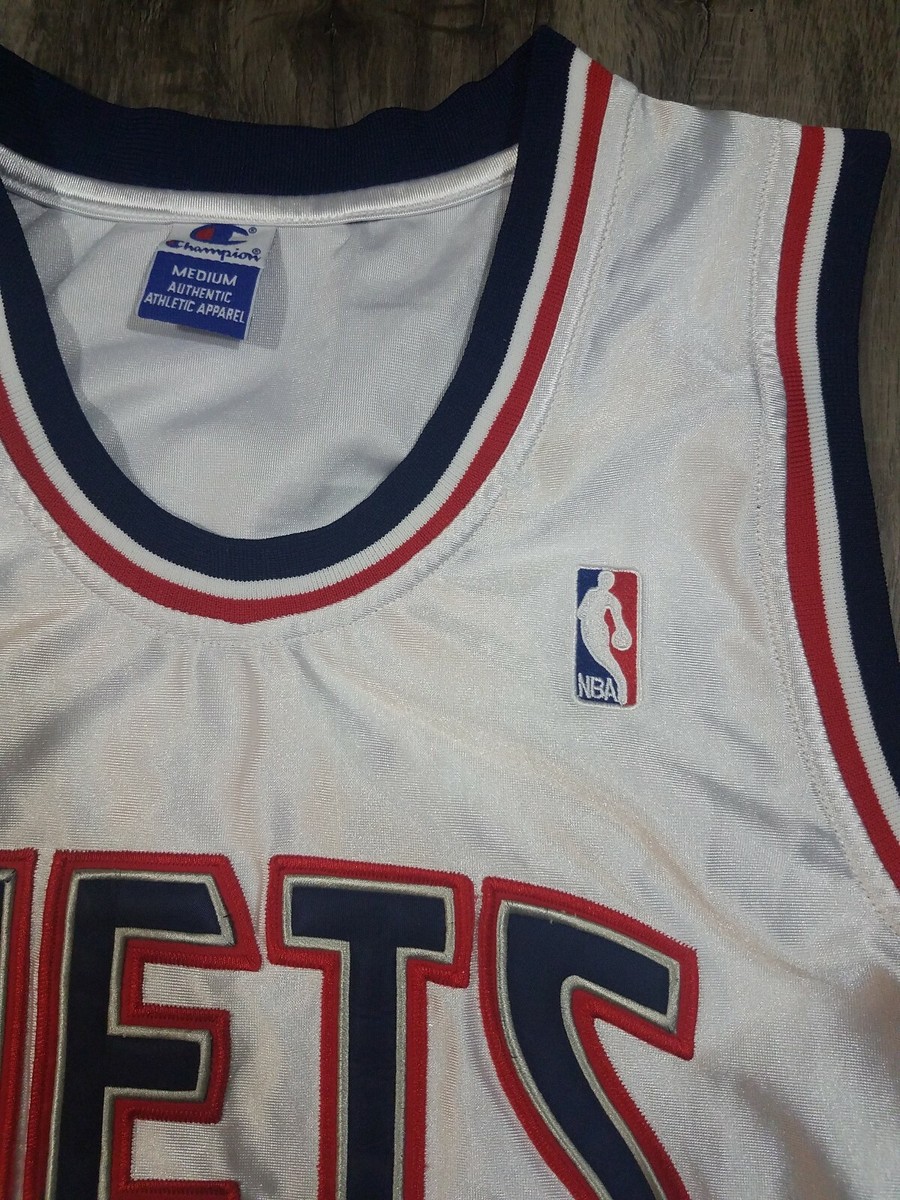 NBA NEW JERSEY NETS チャンピオン オーセンティック ジャージ New Jersey Nets NBA Basketball Authentic Champion Jersey Mens 48