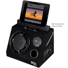 SDX Audio Portable Bluetooth Docking 200W Speaker System works w Phone & Tablet