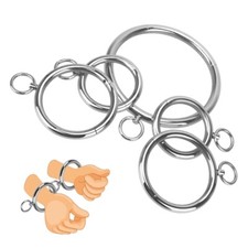 Stainless Steel Metal Handcuff Wrist Ankle Cuff Neck Collar Slave Restraint