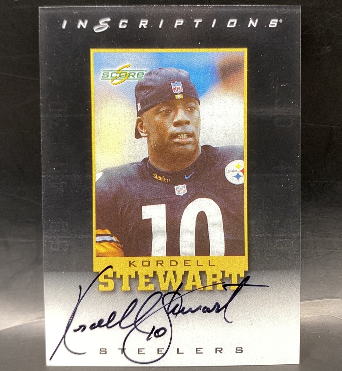 1999 Score Supplemental Inscriptions Kordell Stewart ON CARD AUTO Steelers