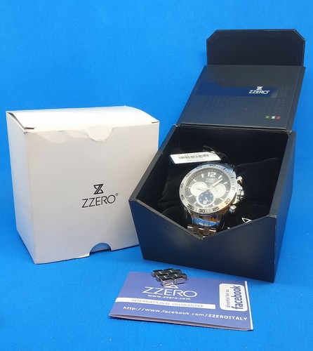 orologio uomo ZZERO Exclusive Cronografo wr 10 atm con scatola e garanzia |  eBay