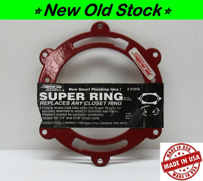   Superior Tool #21015 Super Ring Closet Ring Replacement Toilet Flange NEW USA