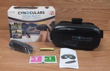 Genuine Cynoculars Black Virtual Reality Headset and Remote w/ Head Strap *READ*
