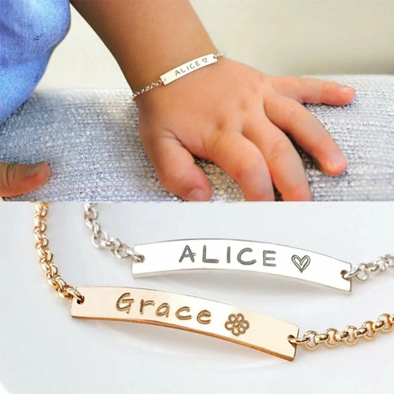 Personalized baby shop id bracelet