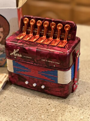 Hero Toy Accordion In Original Box UC102 W/Instructions ~ Vintage