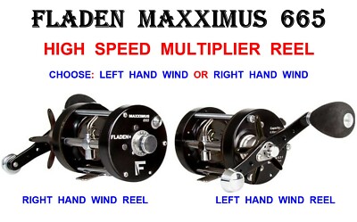 FLADEN MAXXIMUS 665 MAG HIGH SPEED STRAND MEER ANGELN MULTIPLIKATOR WURFROLLE