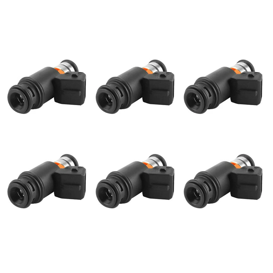 Juego de 6 inyectores de combustible 021906031B para Volkswagen Eurovan 2002 2003 2,5 L L L5 Foto 4 de 4