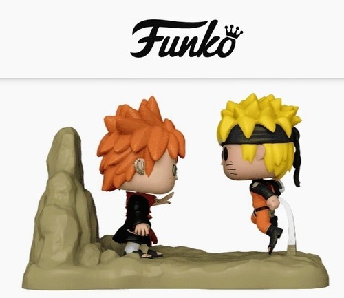 FUNKO POP! MOMENT PAIN VS NARUTO NARUTO SHIPPUDEN + KEYCHAIN + LEAF HEADBAND 🍃  - Picture 8 of 13