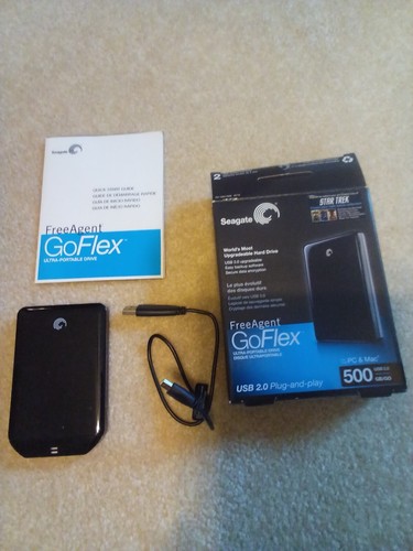 Seagate FreeAgent GoFlex 500 GB Ultra Portable Drive, USB 2.0 for PC & Mac - Afbeelding 6 van 6