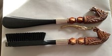 Vintage Horse Head Brush and Shoe Horn Set Japan