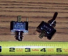 LOT OF 2 ~ CARLING TOGGLE SWITCH  ON / OFF SINGLE THROW 2 TERMINAL