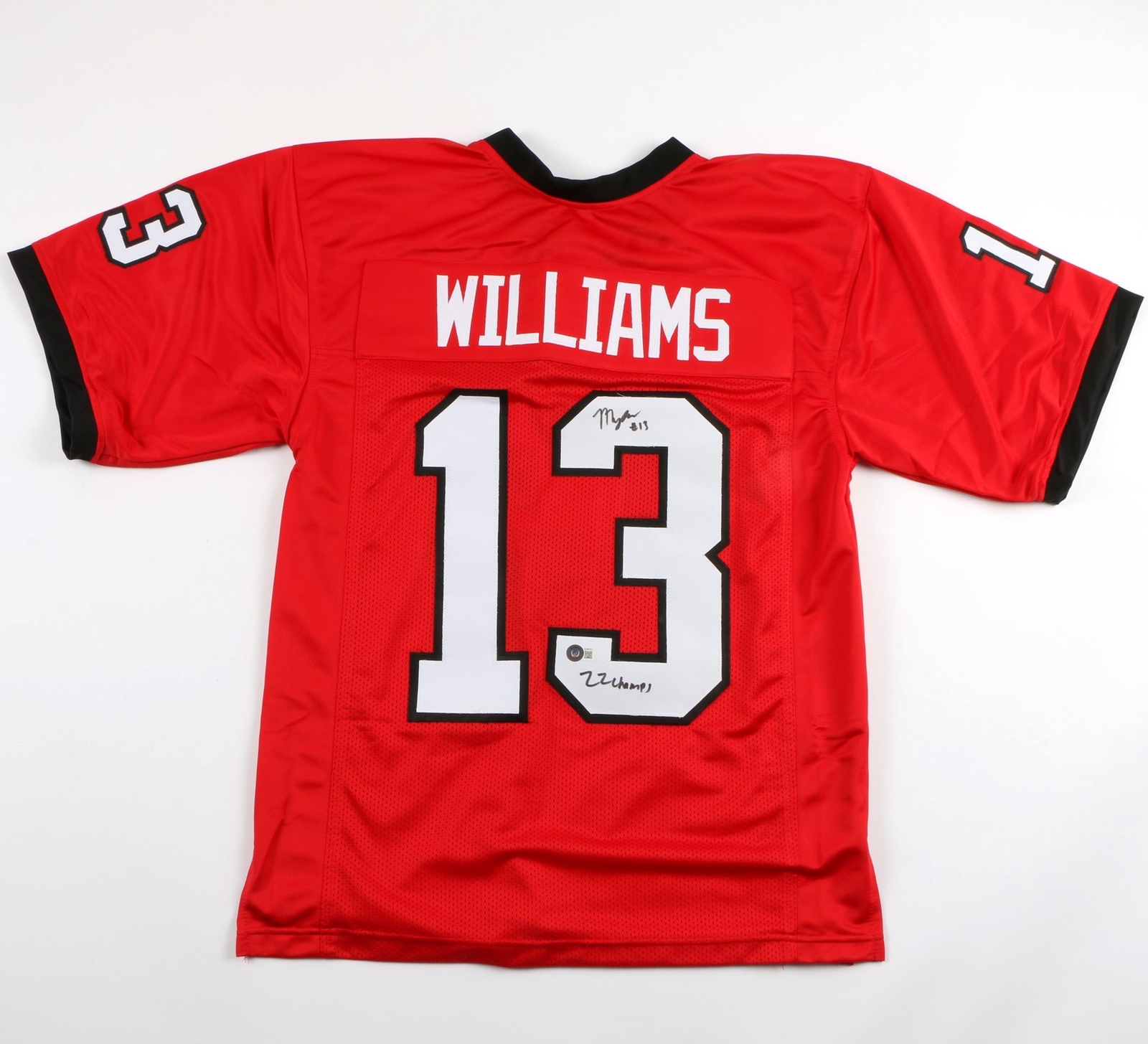 Mykel Williams Autographed Signed Georgia Bulldogs Jersey Beckett 